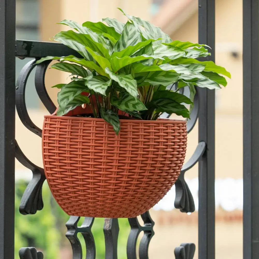 Wall-Mounted Plastic Flower Pot